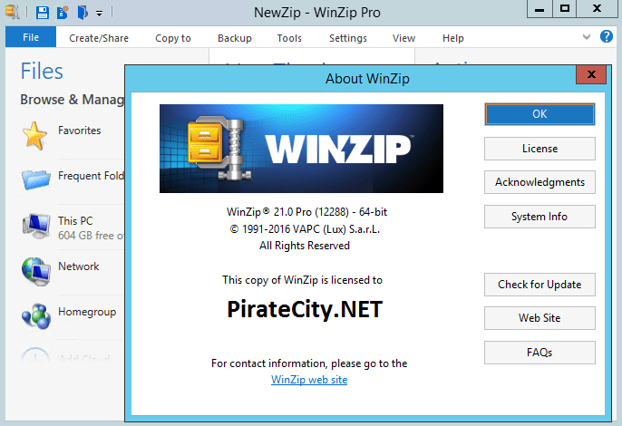 winzip 21.5 activation key code
